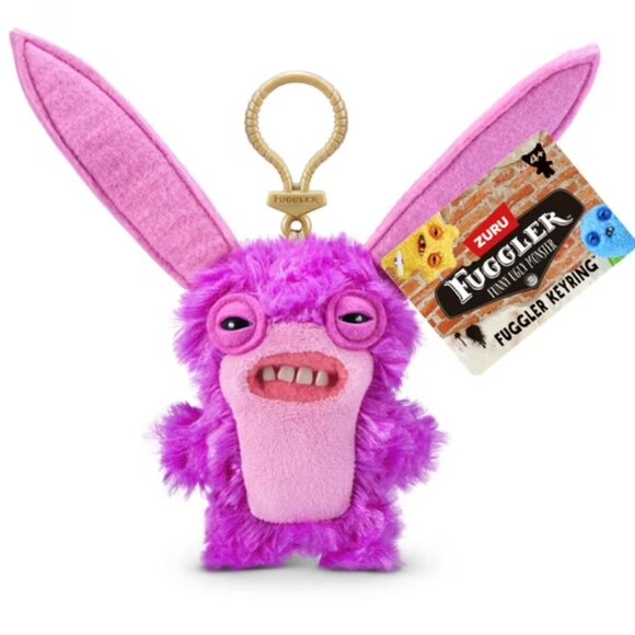 Fuggler Key Rings Series 5 Collectible 5" Monster Plush Keychain, Lord Long Ears - Picture 1 of 3